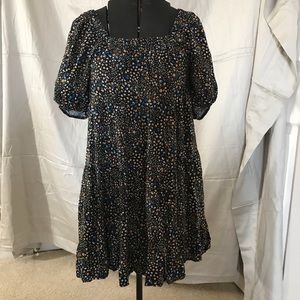 Floral Puffy Sleeve Dress / wild fable / L